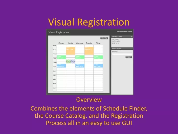 visual registration