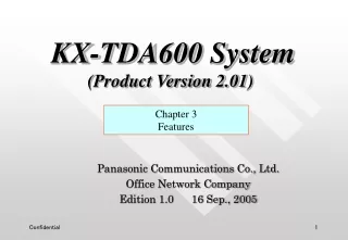 Panasonic Communications Co., Ltd. Office Network Company Edition 1.0      16 Sep., 2005