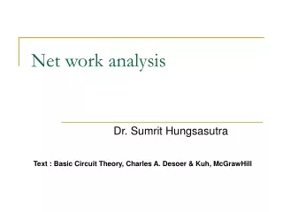 Net work analysis