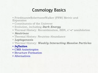 Cosmology Basics