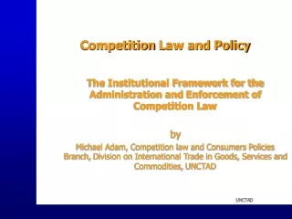 Competition Law and Policy