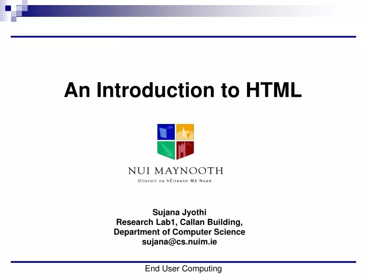 an introduction to html