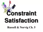 Constraint Satisfaction - slide 1