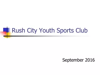 Rush City Youth Sports Club