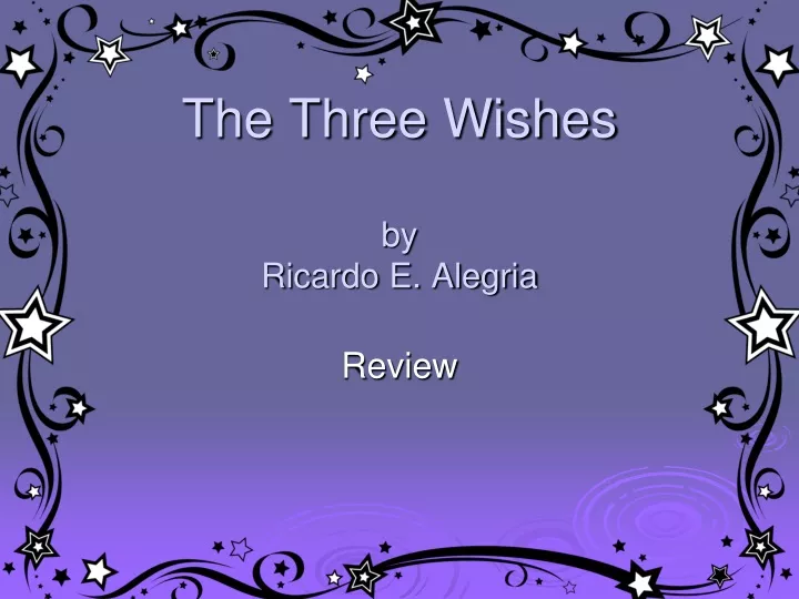 the three wishes by ricardo e alegria