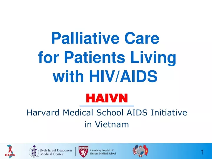 palliative care for patients living with hiv aids