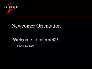 Newcomer Orientation