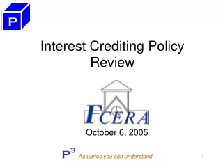 Interest Crediting Policy  Review