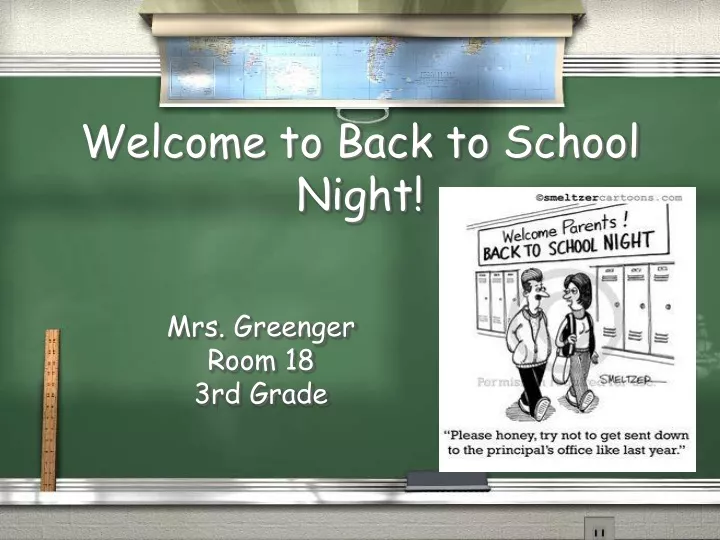 welcome to back to school night