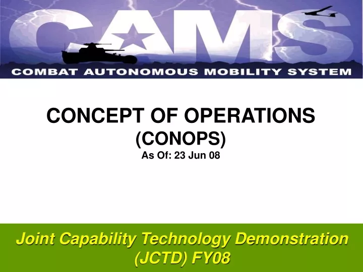 concept of operations conops as of 23 jun 08