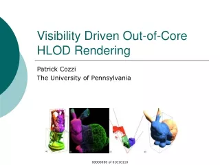 Visibility Driven Out-of-Core HLOD Rendering