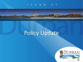 Policy Update