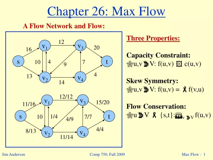 chapter 26 max flow