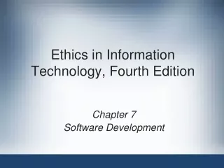 Ethics in Information Technology, Fourth Edition