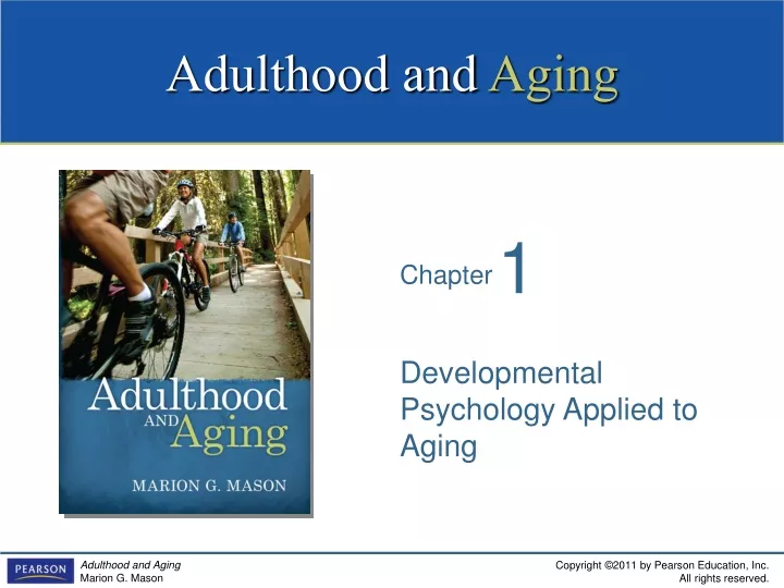 developmental psychology applied to aging