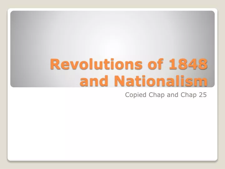 revolutions of 1848 and nationalism