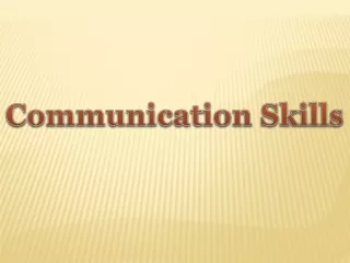 Communication Skills