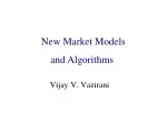 Algorithmic Game Theory & New Market Models - slide 1