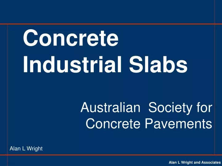 concrete industrial slabs