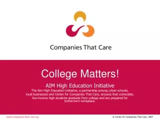 College Matters!