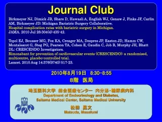 Journal Club