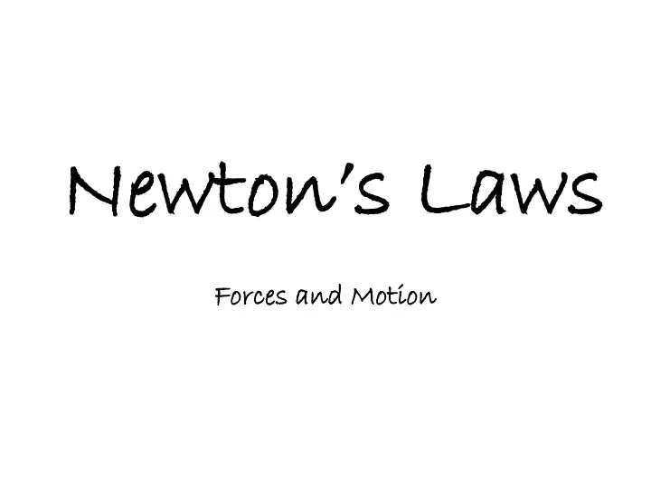 newton s laws