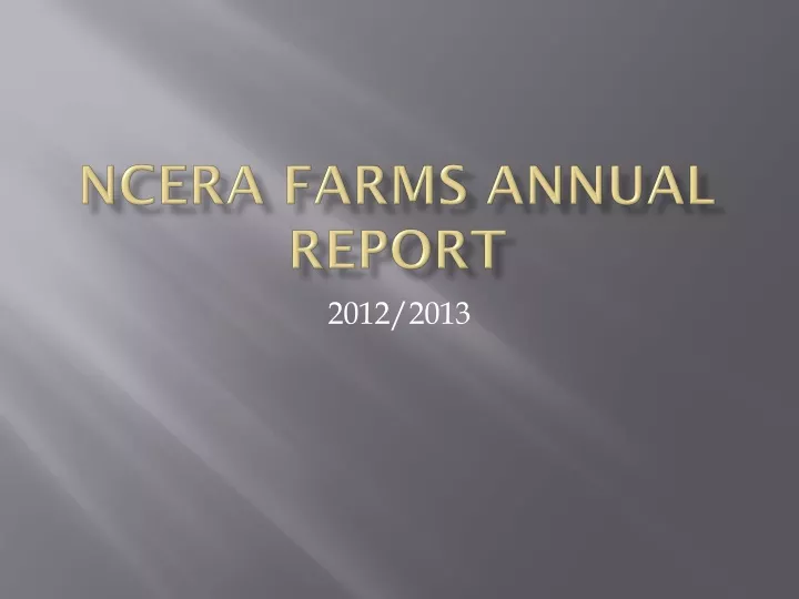 ncera farms annual report