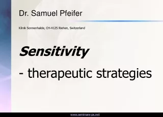 Dr. Samuel Pfeifer