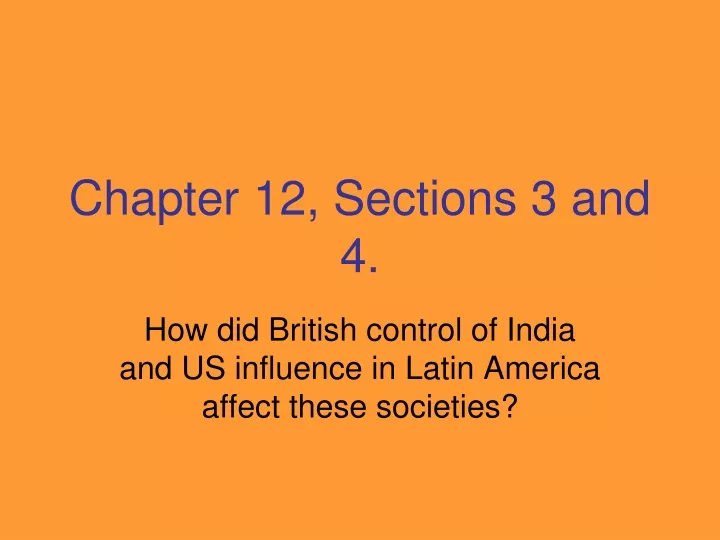 chapter 12 sections 3 and 4