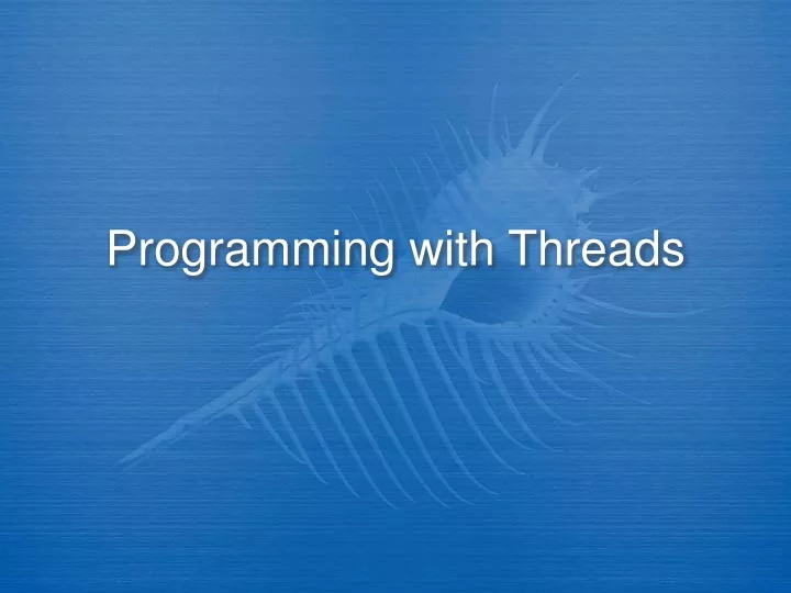 programming with threads