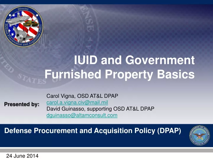 iuid and government furnished property basics