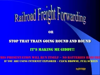 Railroad Freight Forwarding