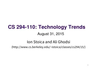 CS 294-110: Technology Trends
