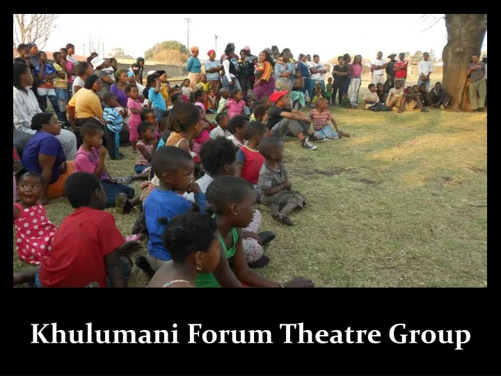khulumani forum theatre group