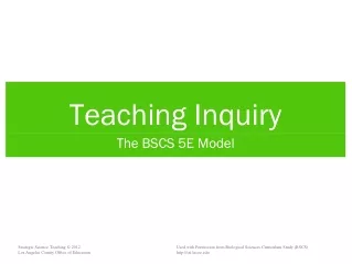 Teaching Inquiry