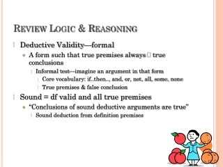 Review Logic &amp; Reasoning