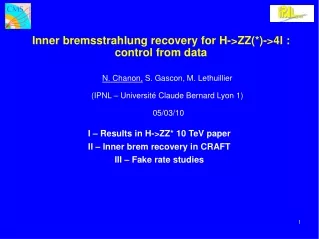 Inner  bremsstrahlung recovery  for  H-&gt;ZZ(*)-&gt;4l : control from data