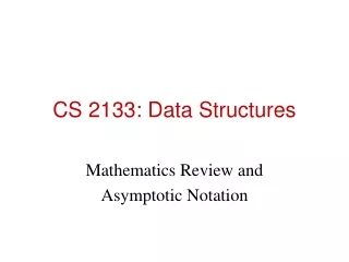 CS 2133: Data Structures