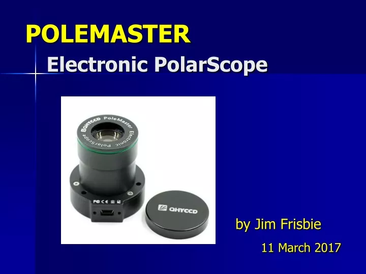 polemaster electronic polarscope