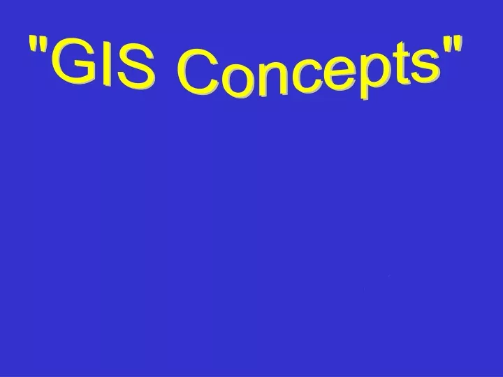 gis concepts