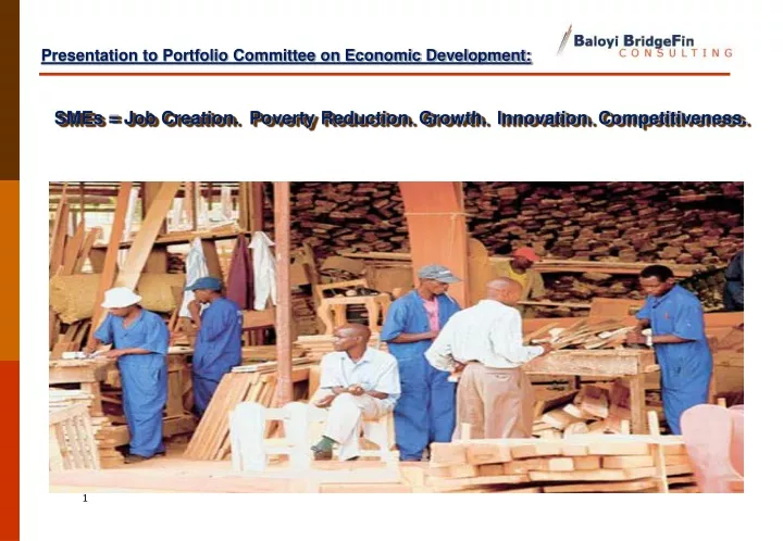 smes job creation poverty reduction growth innovation competitiveness