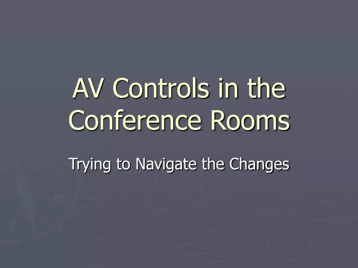 av controls in the conference rooms