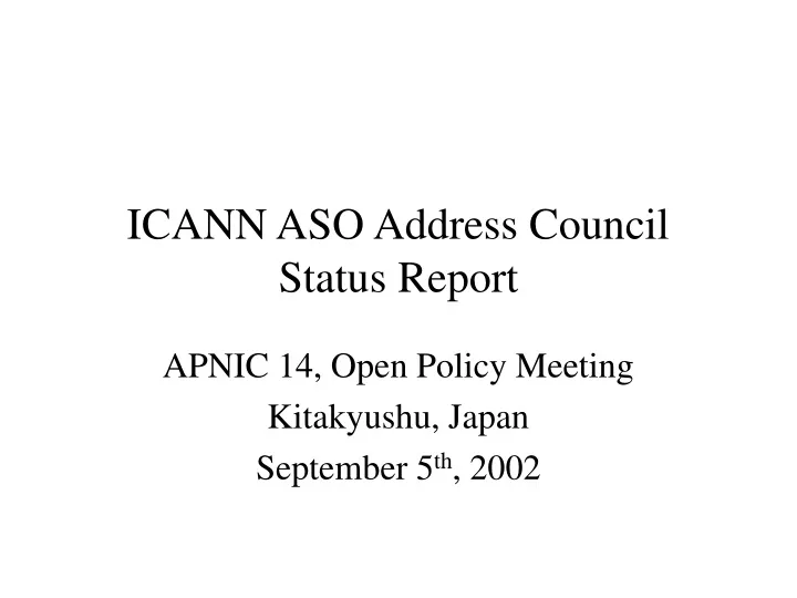 icann aso address council status report