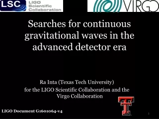 Searches for continuous gravitational waves in the advanced detector era