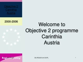 Welcome to Objective 2 programme Carinthia Austria