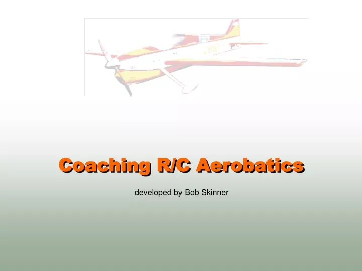 coaching r c aerobatics