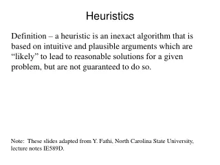 heuristics