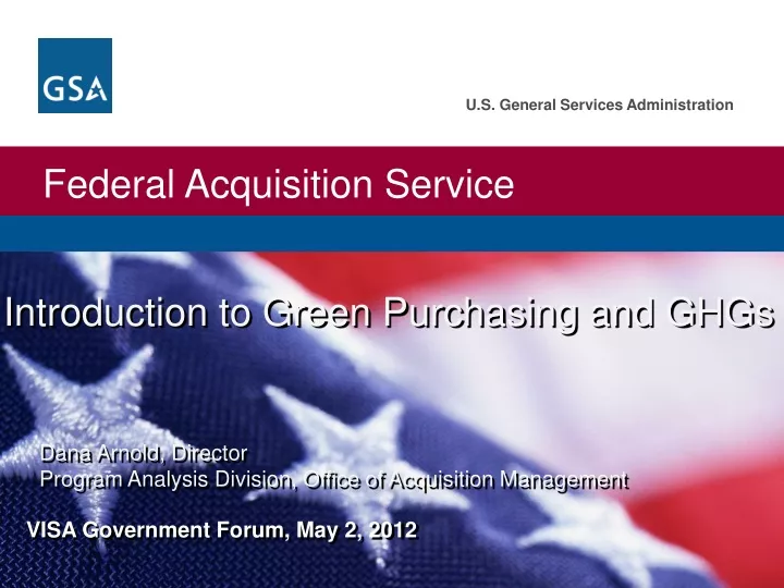 introduction to green purchasing and ghgs dana