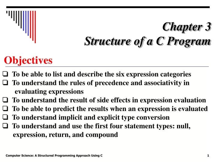chapter 3 structure of a c program