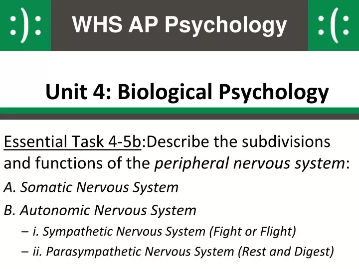 unit 4 biological psychology